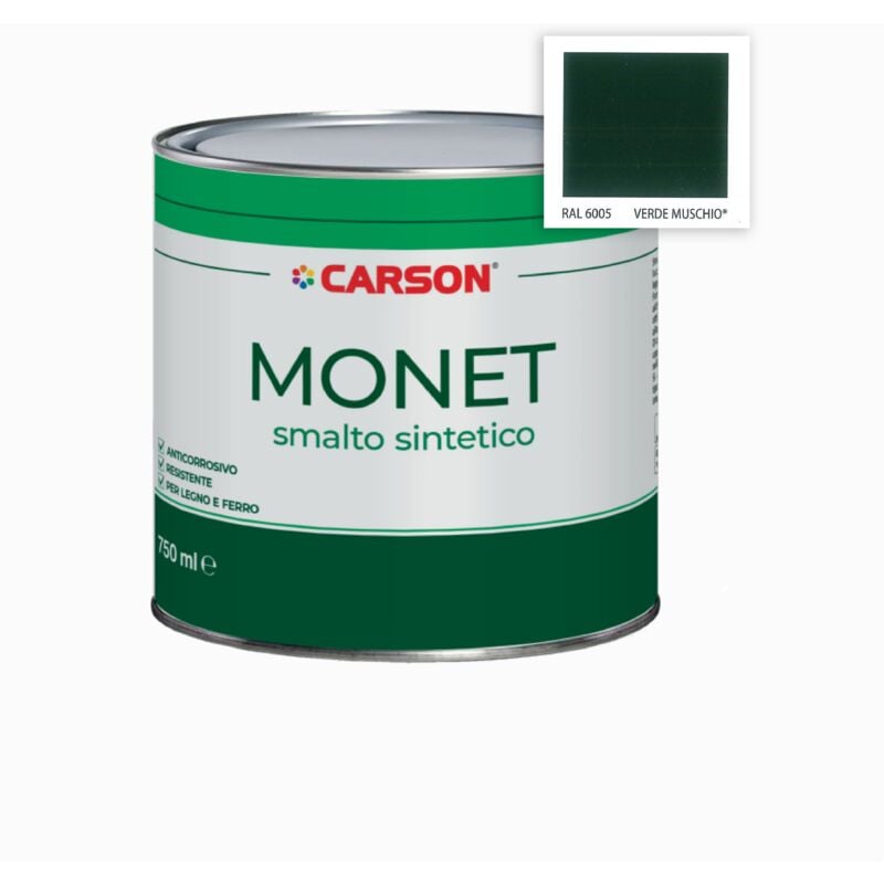 foto del prodotto carson monet smalto sint. verde muschio 6005 lt 0,75