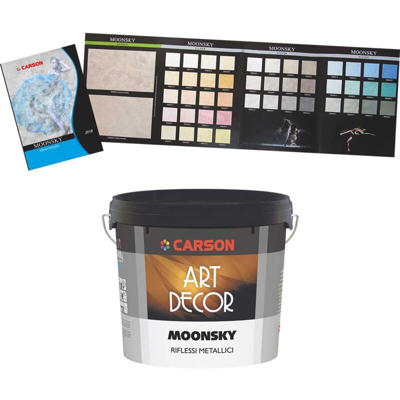 foto del prodotto carson moonsky pittura decorativa riflessi metallici lavabile per muri porte 1 litro gold