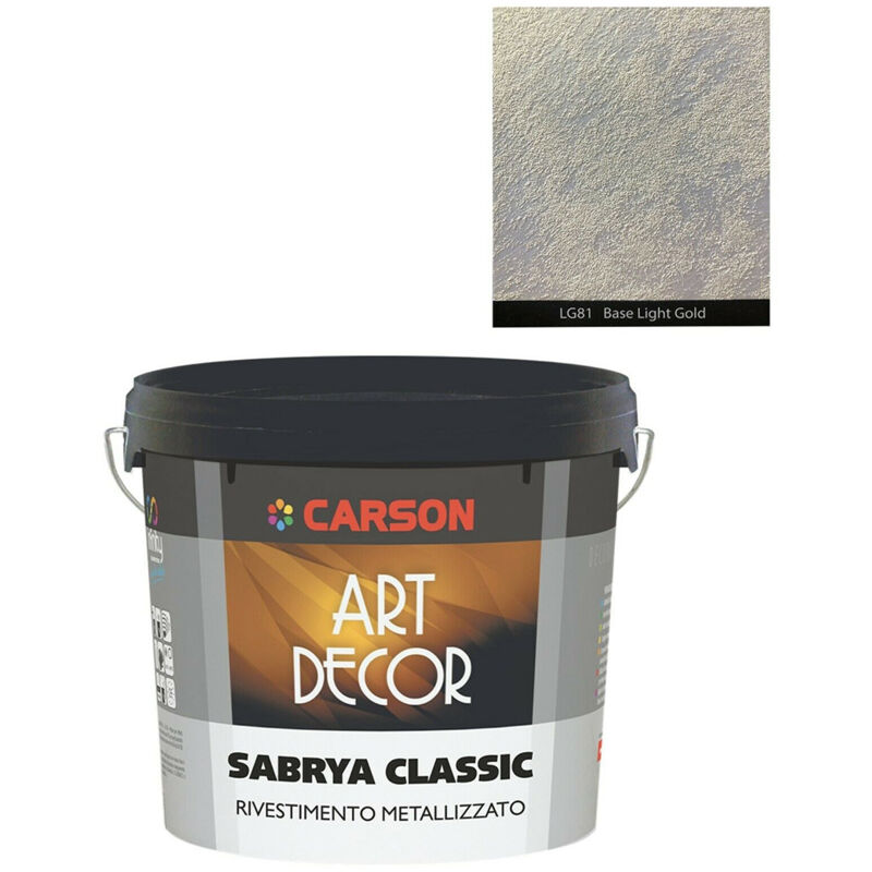 foto del prodotto carson sabrya classic decorativo effetto sabbiato metallico 1 litro light gold