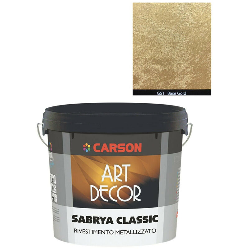 foto del prodotto carson sabrya classic decorativo effetto sabbiato metallico 2,5 litri gold