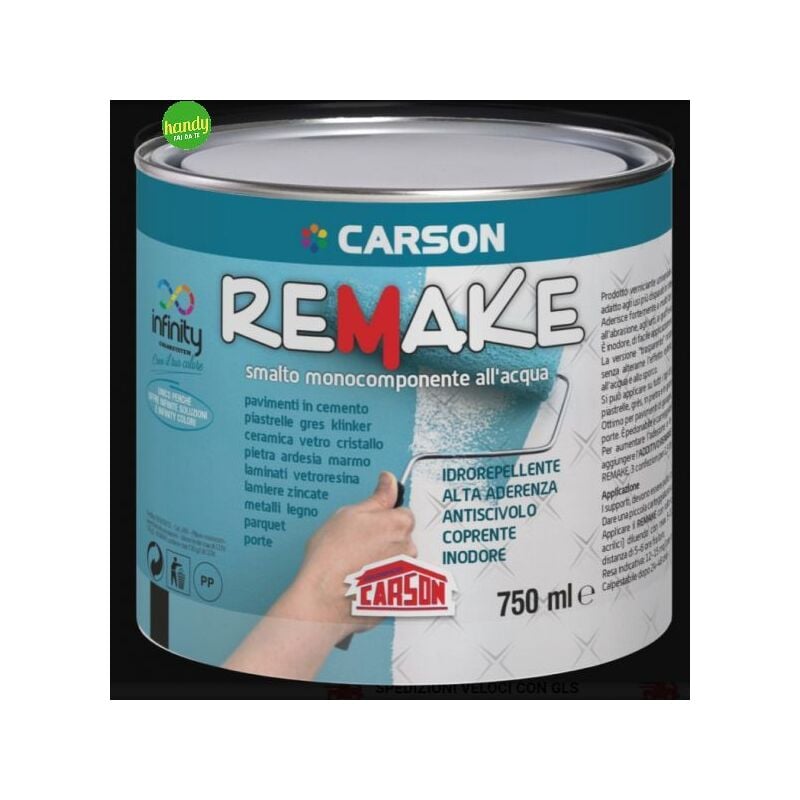 foto del prodotto carson smalto remake monocomponente all acqua ml750