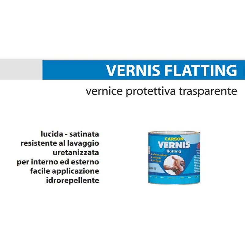foto del prodotto carson vernis flatting vernice protettiva trasparente legno lucida o opaca 750 ml lucido