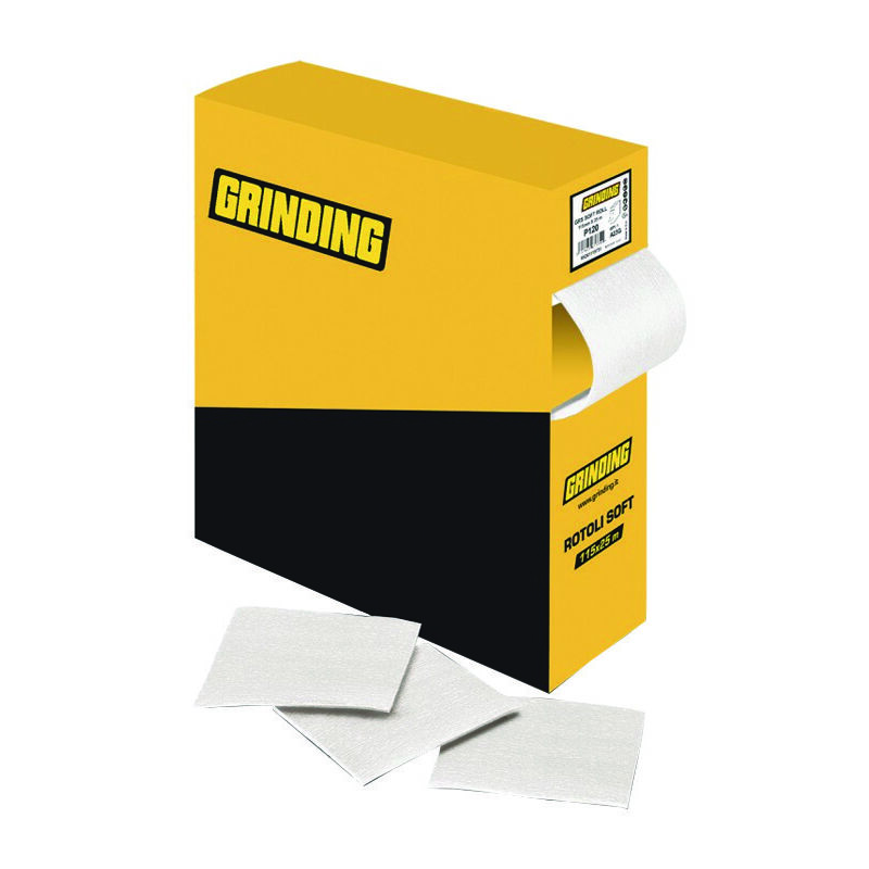 foto del prodotto carta abrasiva al lattice gsr soft roll pretagliata mm.115x25mt grana a 240