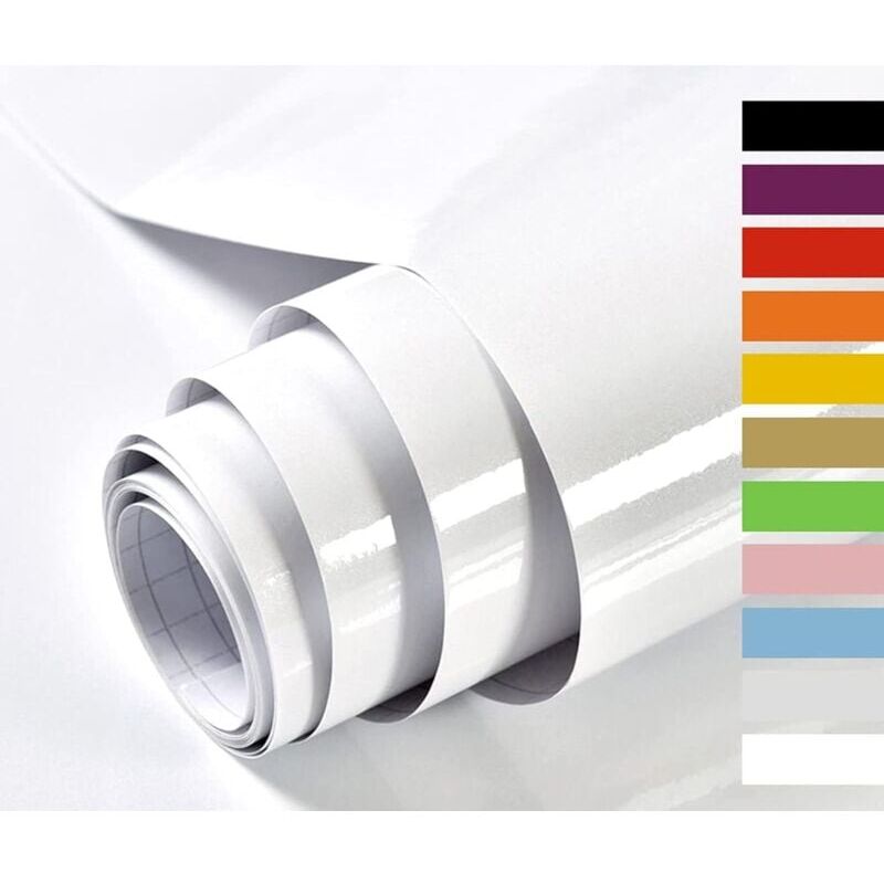 foto del prodotto carta adesiva per mobili glitterata bianca 60 cm x 5 m adesivi per mobili da cucina adesivi per mobili da ufficio adesivi decorativi in vinile per