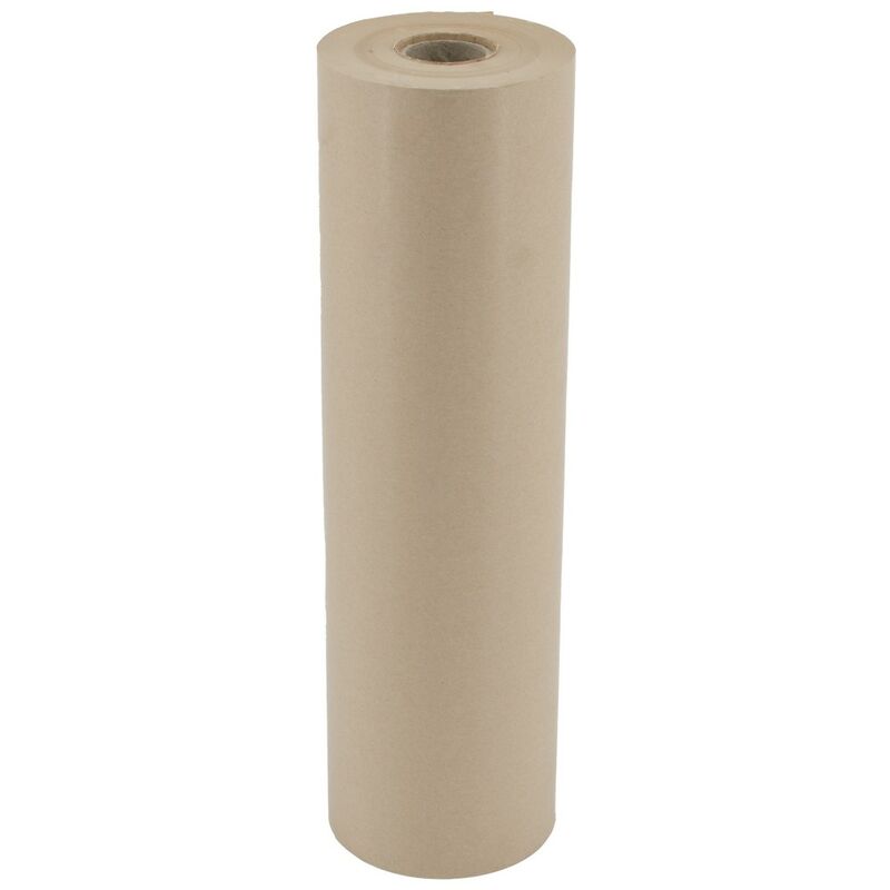 foto del prodotto carta da pacchi kraft liscia, 1pz 60cmx200mt 40gr/mq ideale come carta regalo, fai da te e verniciatura, rotolo carta regalo e confezioni, carta