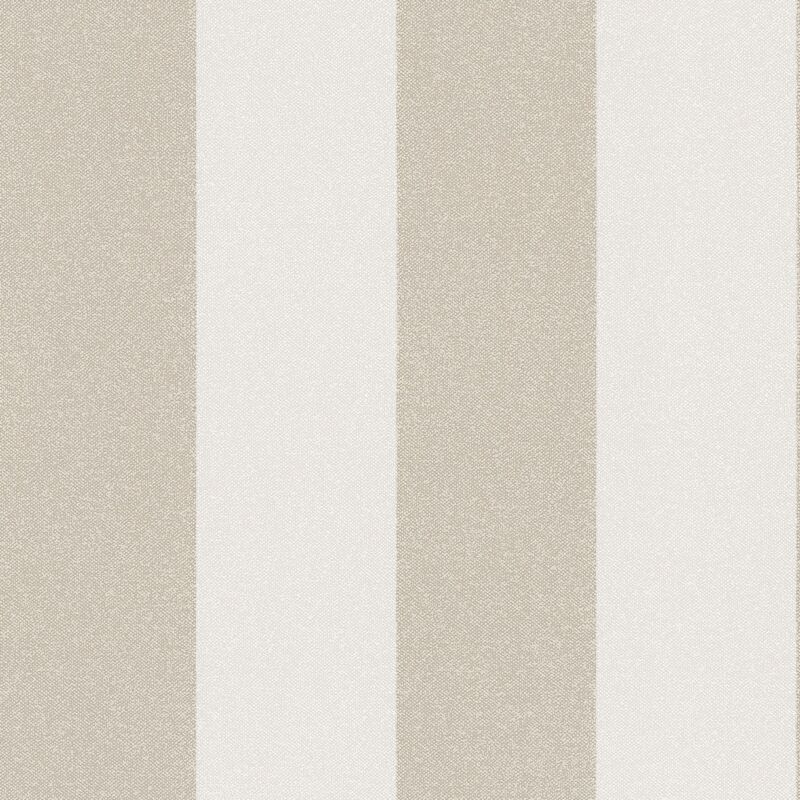 foto del prodotto carta da parati a righe profhome 375543 carta da parati tnt leggermente strutturata a righe opaca beige bianco crema 5,33 m2