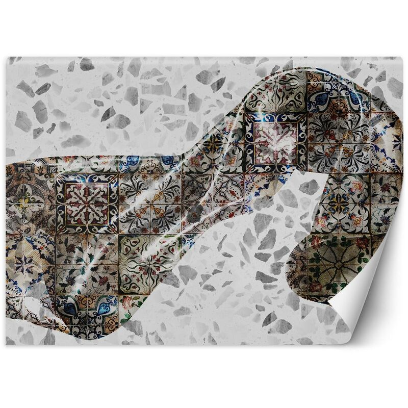 foto del prodotto carta da parati, astratto 3d tessuto di raso 100x70