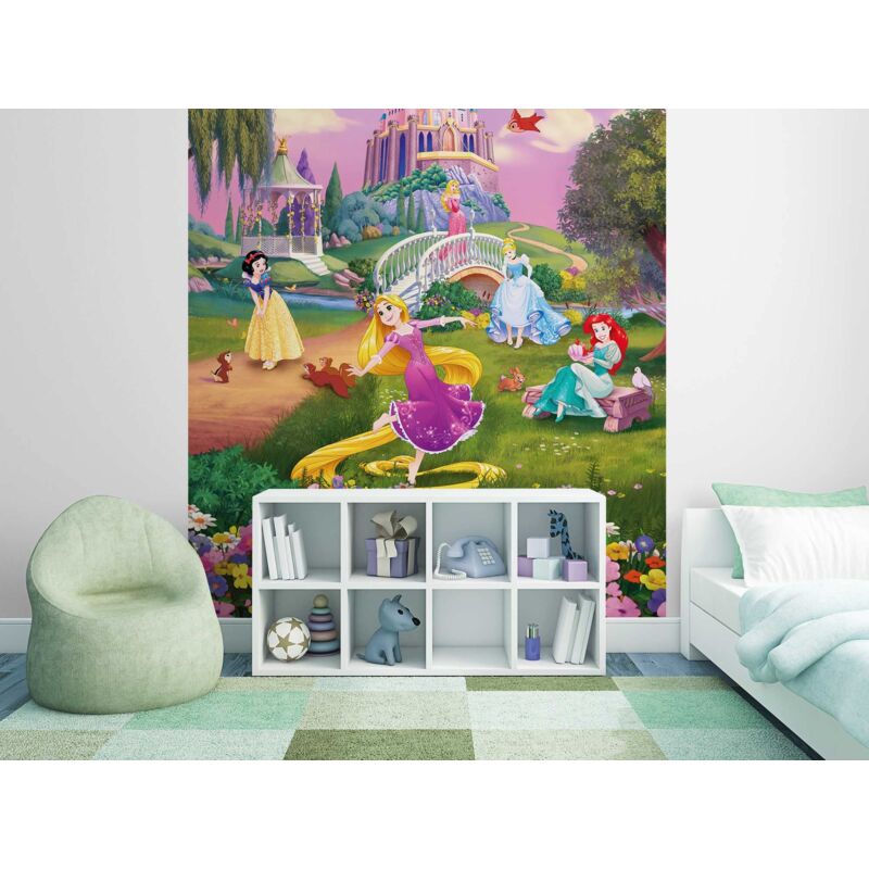 foto del prodotto carta da parati fotografica princess sunset dimensioni 184 x 254 cm disney, principessa, cameretta dei bambini komar
