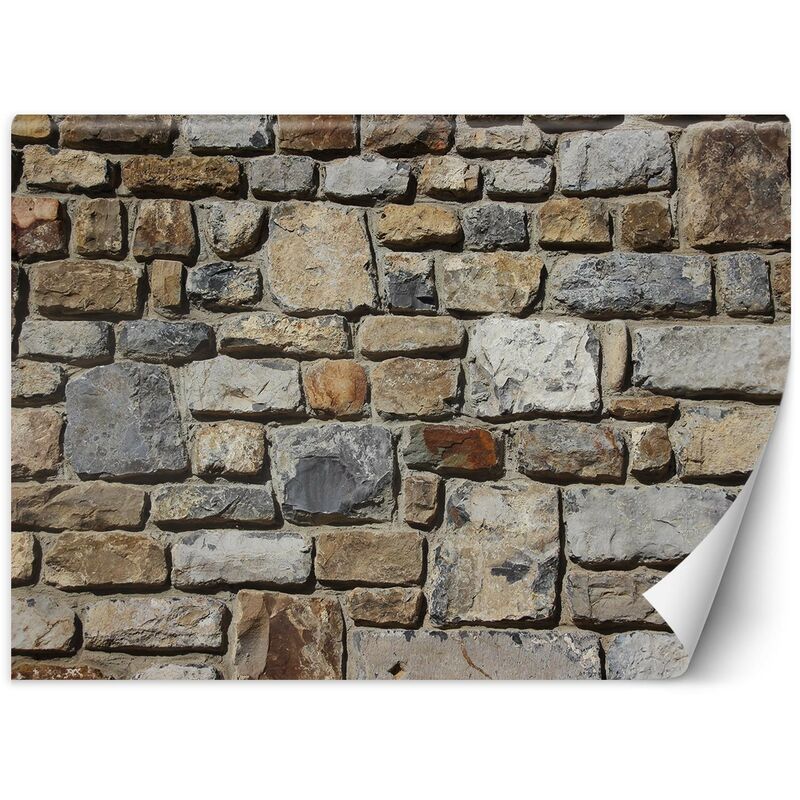 foto del prodotto carta da parati, muro di pietra muro di pietra 3d 450x315