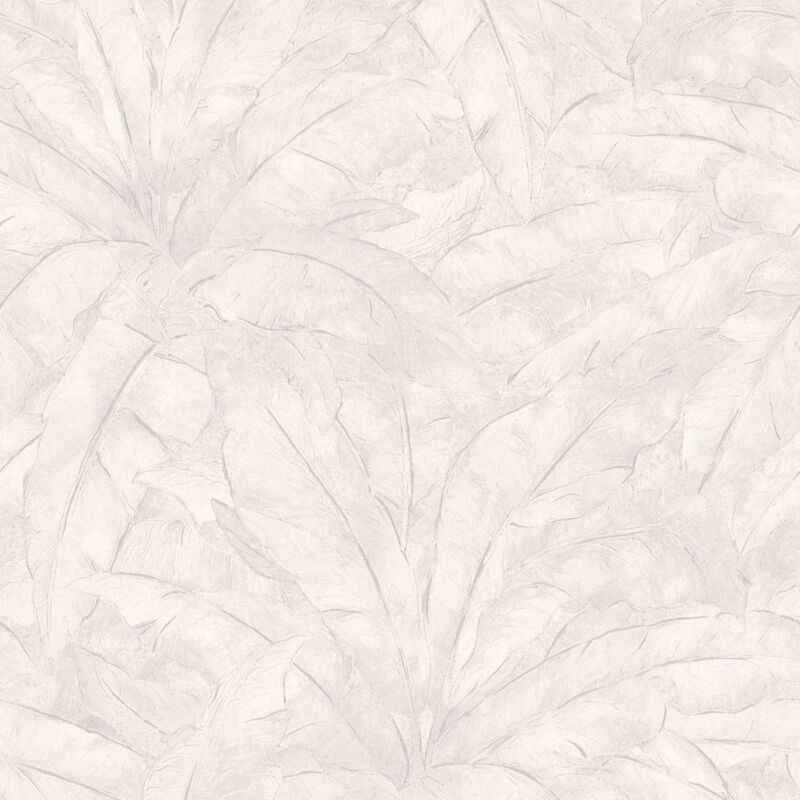 foto del prodotto carta da parati natura profhome 369274 carta da parati tnt leggermente strutturata con ornamenti floreali opaca grigio argento bianco 5,33 m2