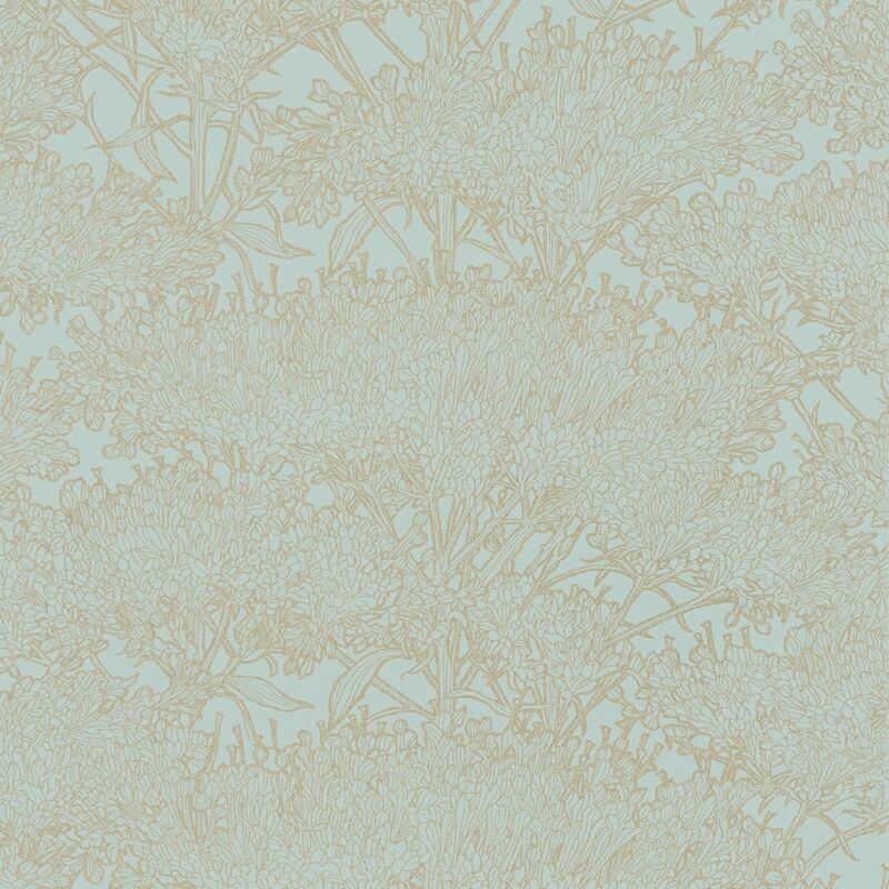 foto del prodotto carta da parati natura profhome 369722 carta da parati tnt leggermente strutturata con motivo grafico opaca blu verde oro 5,33 m2