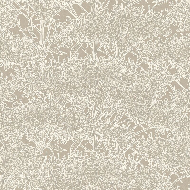foto del prodotto carta da parati natura profhome 369724 carta da parati tnt leggermente strutturata con motivo grafico opaca grigio argento beige 5,33 m2