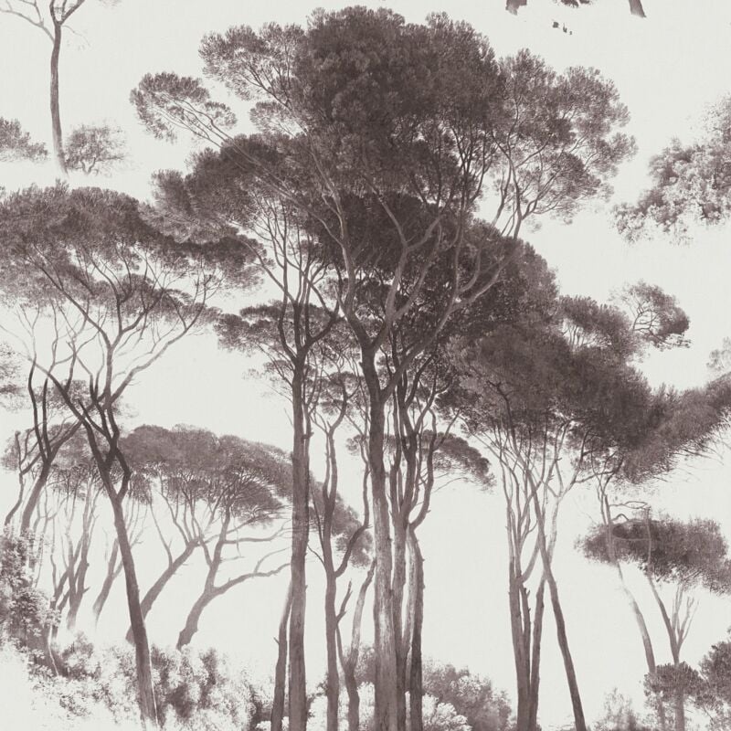 foto del prodotto carta da parati natura profhome 376511 carta da parati tnt leggermente strutturata con elementi di natura opaca nero bianco 5,33 m2