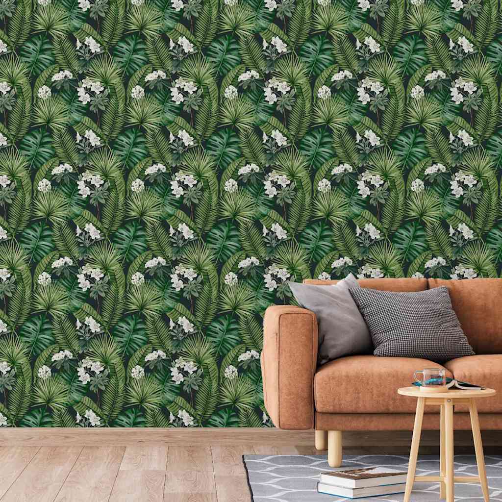 foto del prodotto carta da parati quot eden quot nero e verde scurocod mxl 72012