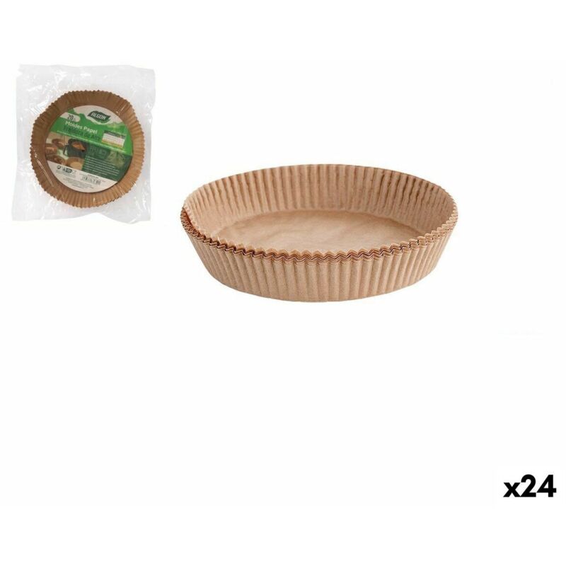 foto del prodotto carta per friggitrice ad aria algon 24 cm friggitrice senza olio 24 unità
