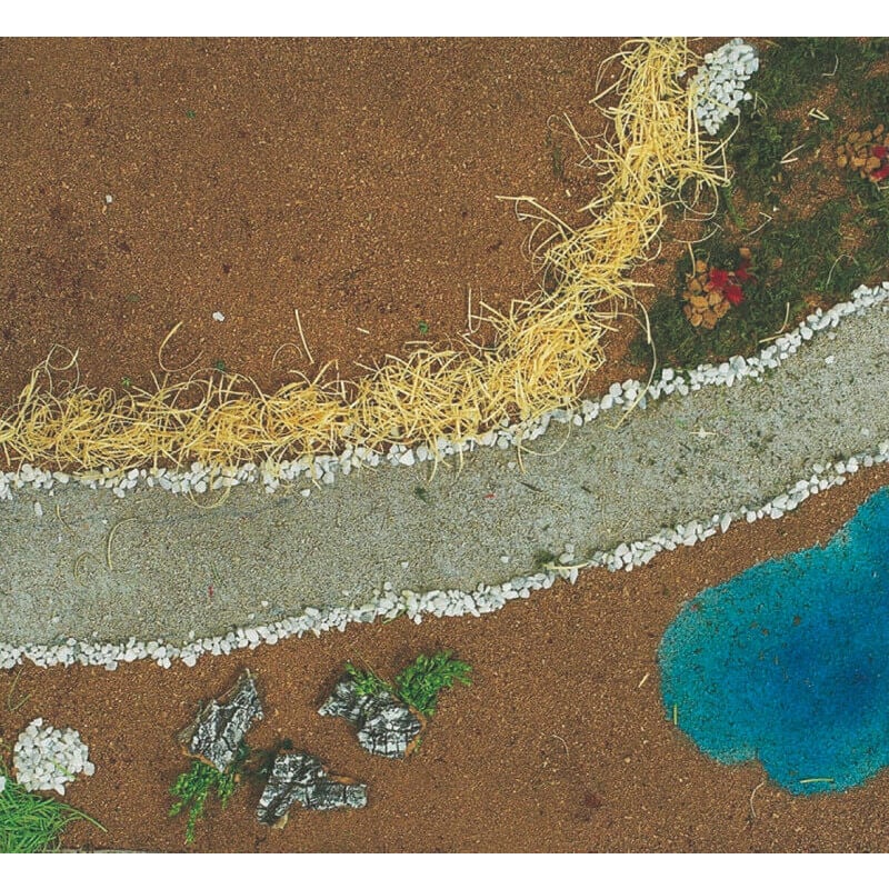 foto del prodotto carta per paesaggio 50x70 cm con strade e laghetto decorazioen per presepe