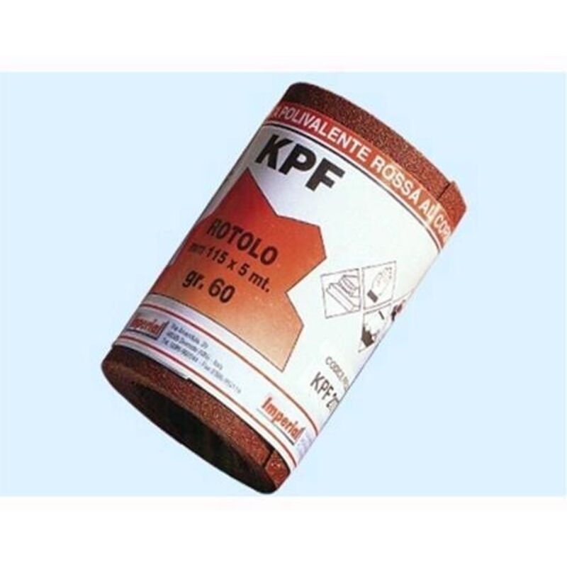 foto del prodotto carta resinata al corindone con supporto lattice kpf in miniroll - grana 150