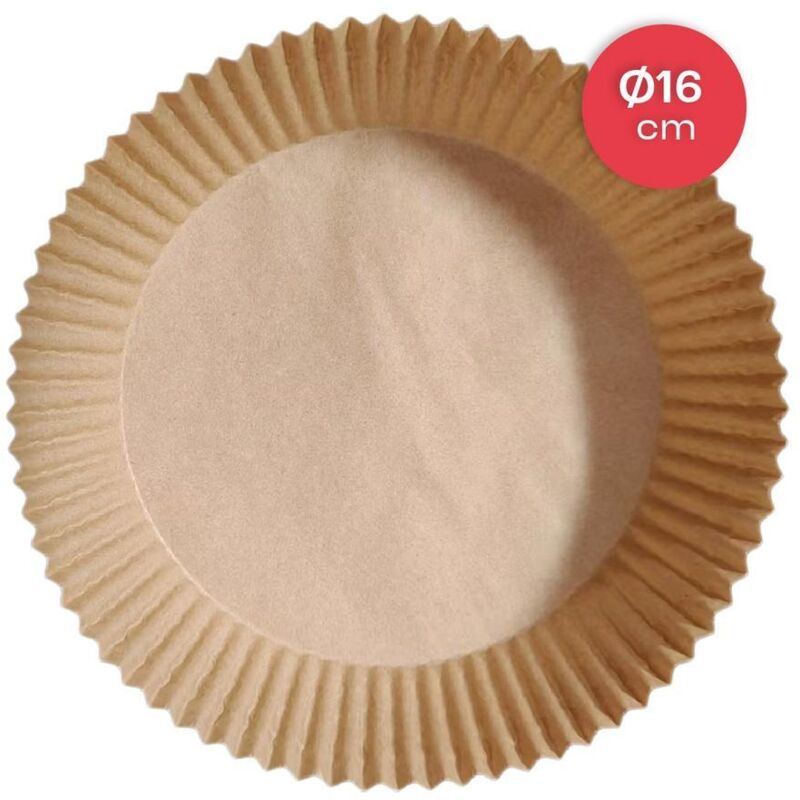 foto del prodotto carta rotonda per friggitrice ad aria 16 cm confezione da 100 unità