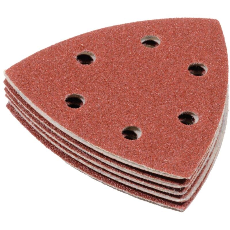 foto del prodotto carta vetrata deltoide, 10 pezzi. chiusura a velcro legno metallo k100 makita