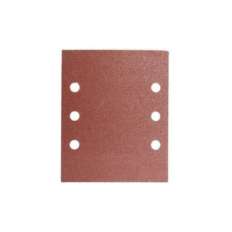 foto del prodotto carta vetrata di ricambio con velcro 114x140 mm. con fori grana 80 10 pezzi 