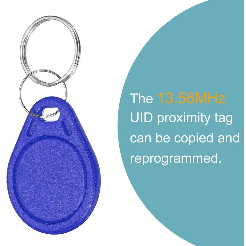 foto del prodotto carte e tag ic 13,56mhz mifare portachiavi per controlli accessi tag