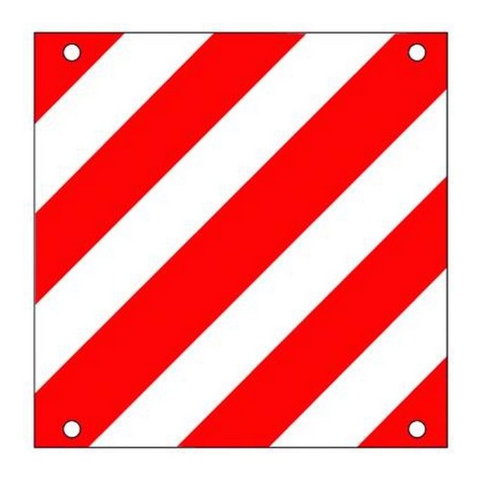 foto del prodotto cartelli carico sporgente alluminio omologato mm.500x500