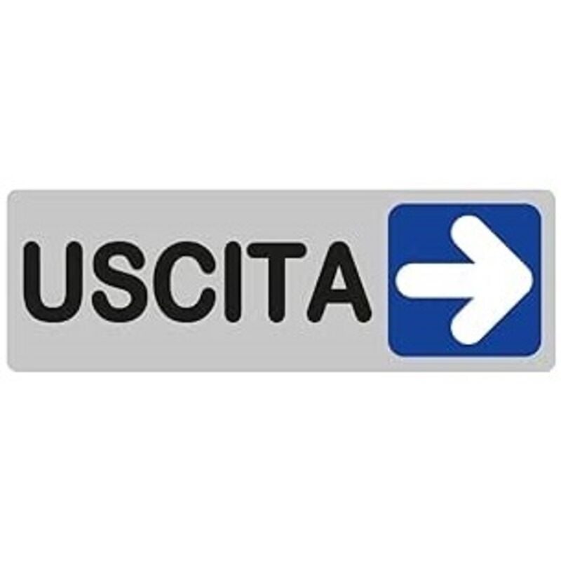 foto del prodotto cartellino adesivo uscita 15x5