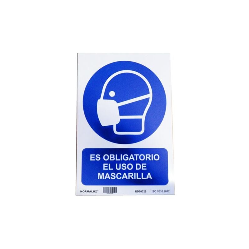 foto del prodotto cartello 29,5x20 obbligatorio uso della mascherina rd20626