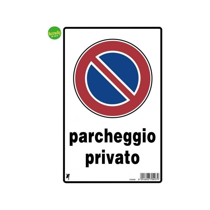foto del prodotto cartello 3m divieto di sosta parcheggio privato 30 x 20 cm