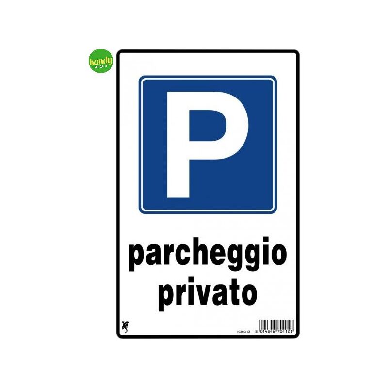 foto del prodotto cartello 3m parcheggio privato 30 x 20 cm