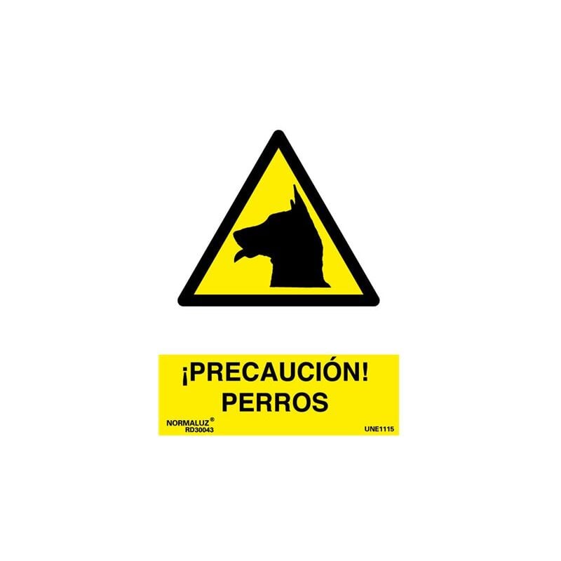foto del prodotto cartello cani di guardia luminescente 21x30 rd30043