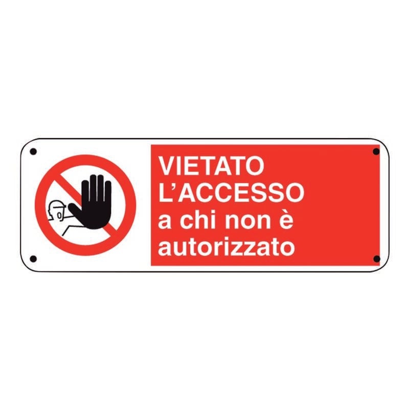foto del prodotto cartello divieto accesso