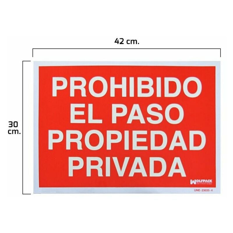 foto del prodotto cartello divieto di accesso propriet privata 30x42