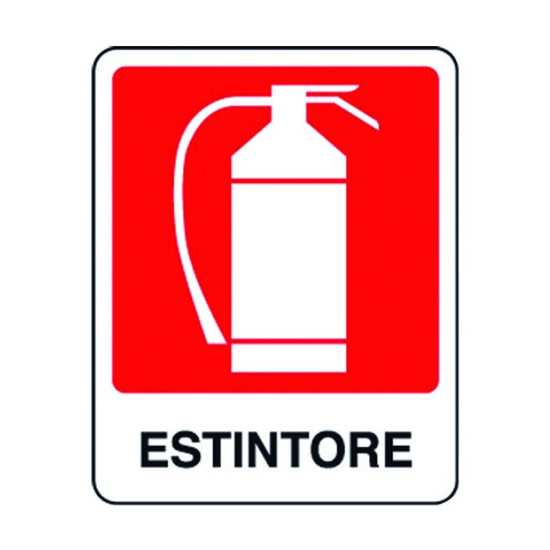 foto del prodotto cartello estintore misure 250x310mm 533fx