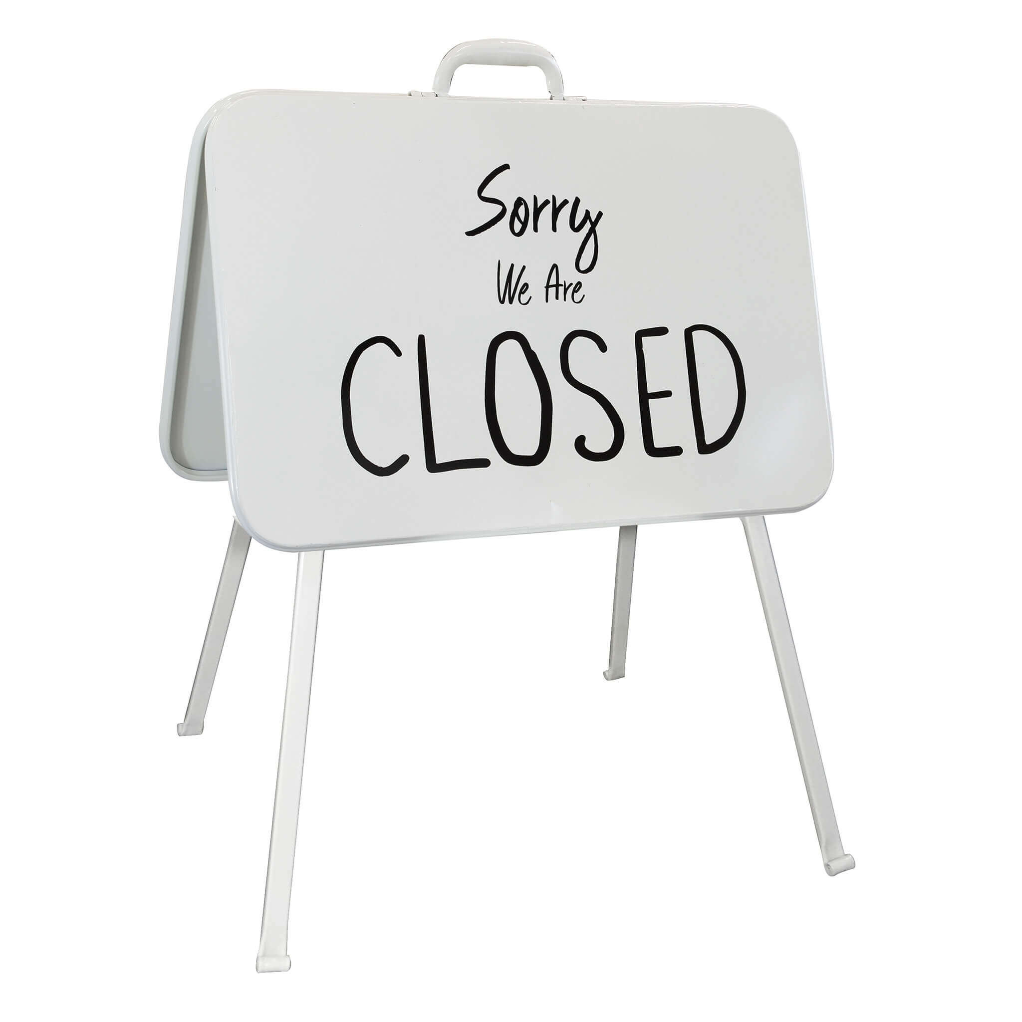 foto del prodotto cartello in ferro open closed pierre