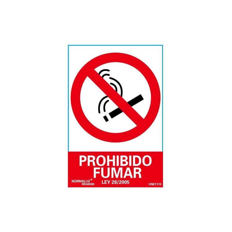 foto del prodotto cartello luminescente vietato fumare 21x30 rd40000