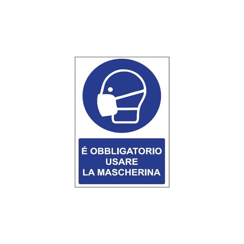foto del prodotto cartello obbligo mascherina