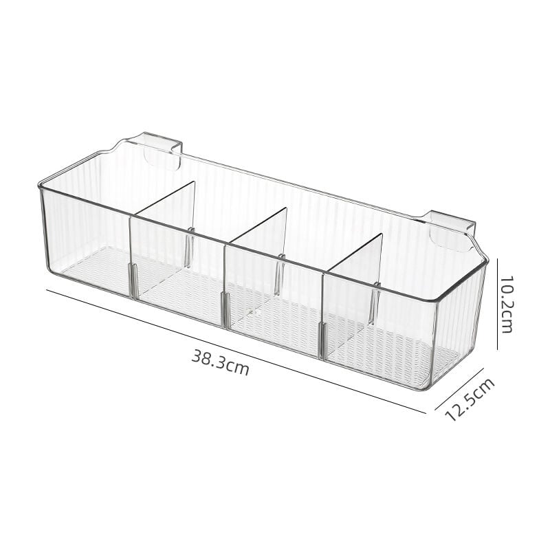 foto del prodotto cartello organizer, reggicalze, cucina, bagno, axlxp 38,3x12,5x10,2 cm, plastica, trasparente, cestino portaoggetti per cipolle e zenzero, supporto