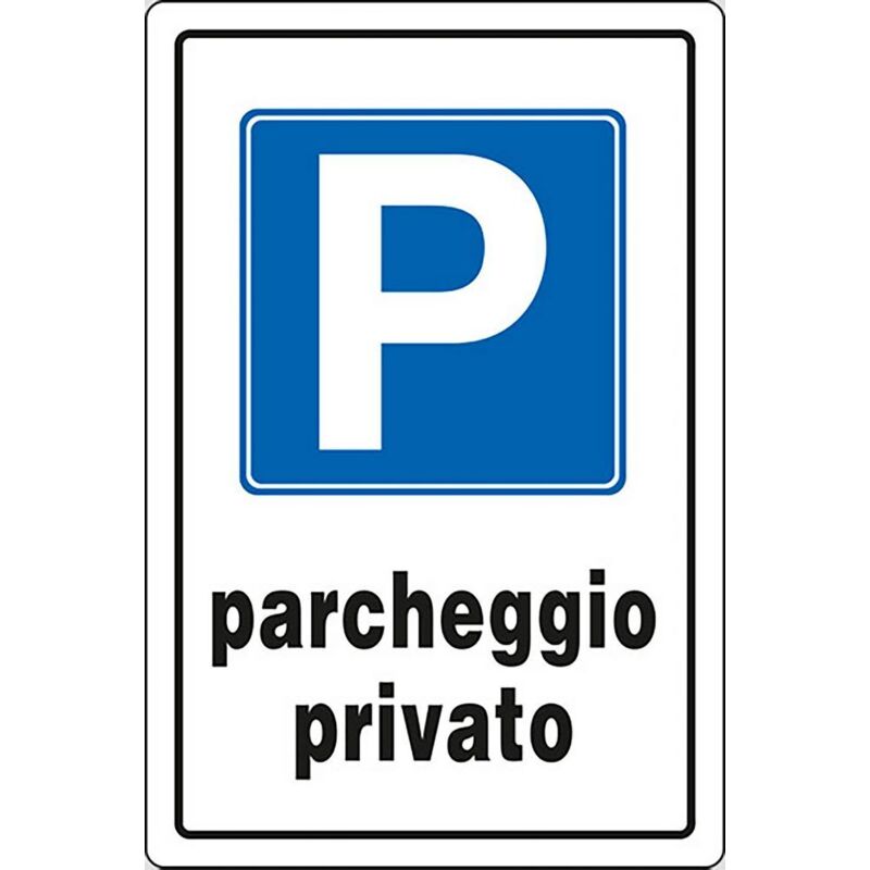 foto del prodotto cartello parcheggio privato parking abitazioni uffici 30cmx20cm