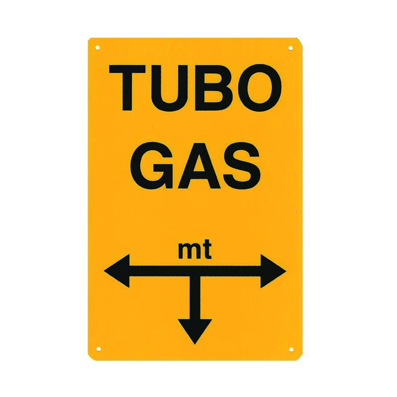 foto del prodotto cartello per localizzazione tubi gas
