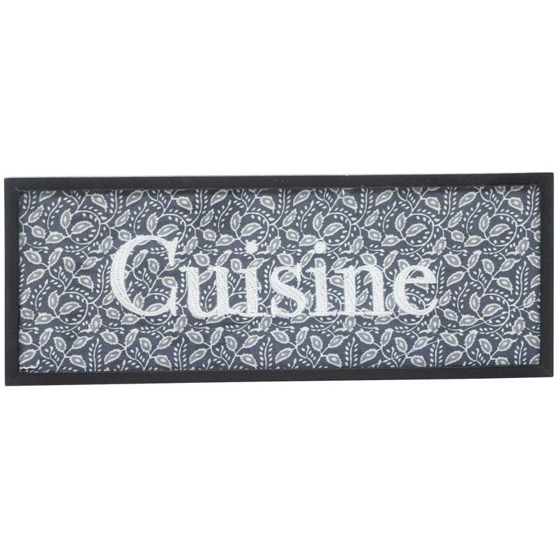 foto del prodotto cartello per porta in legno e metallo 25x10cm atmosphera cr ateur d'int rieur