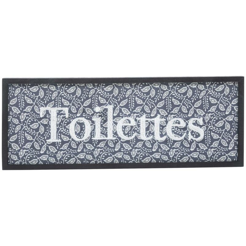 foto del prodotto cartello per porta in legno e metallo 25x10cm atmosphera cr ateur d int rieur