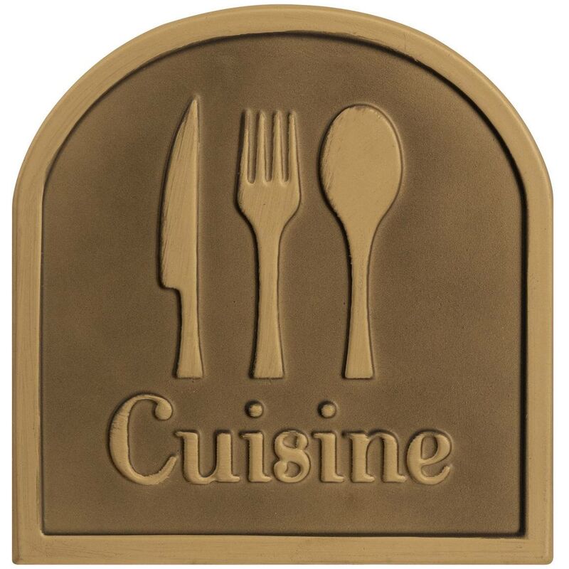 foto del prodotto cartello per porta in metallo mattia 17x16cm atmosphera cr ateur d'int rieur