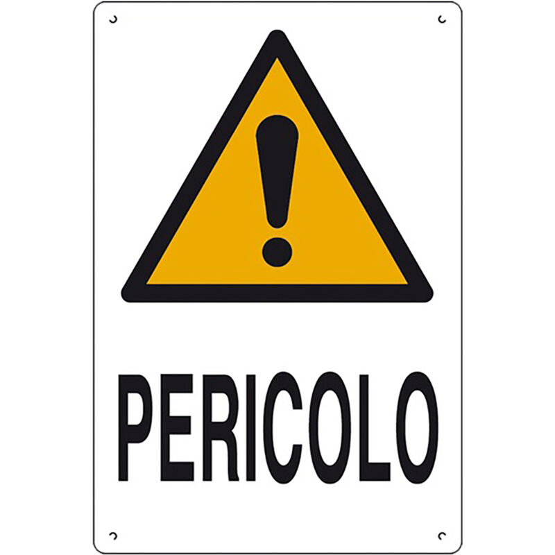 foto del prodotto cartello pericolo 40 x 60 cm in polionda