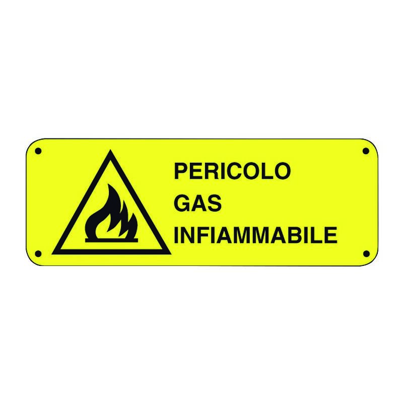 foto del prodotto cartello pericolo gas infiammabile pericolo gas infiammabile 234 a