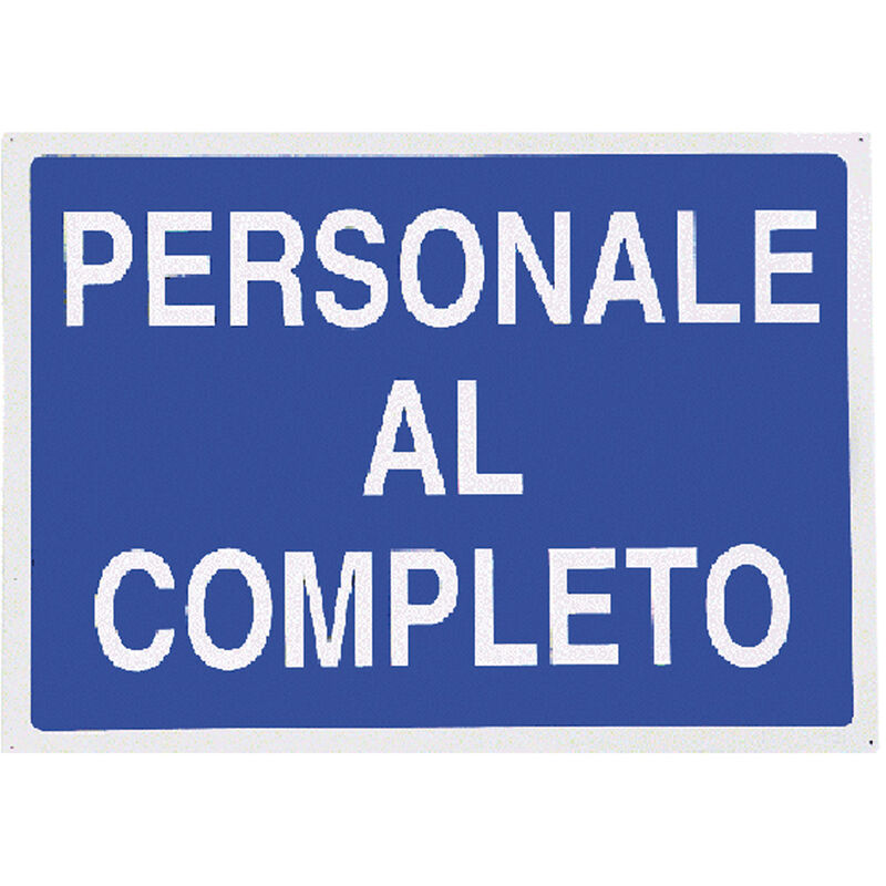 foto del prodotto cartello personale al completo cm 70 x 50