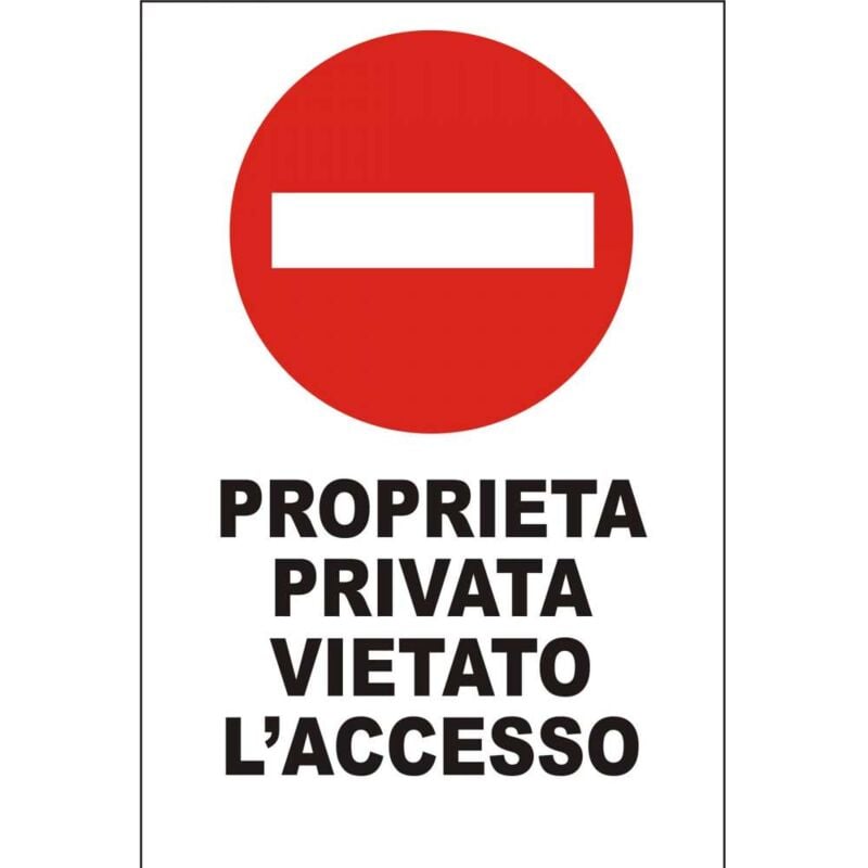 foto del prodotto cartello propriet privata divieto di accesso 25x35 cm