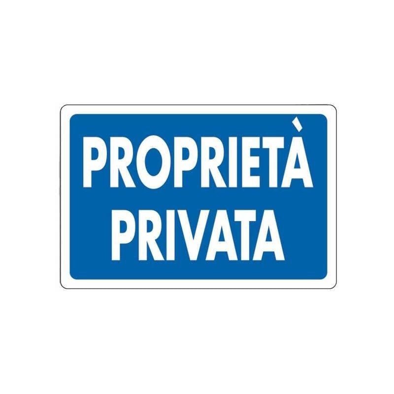 foto del prodotto cartello proprieta privata 30x 20 alluminio
