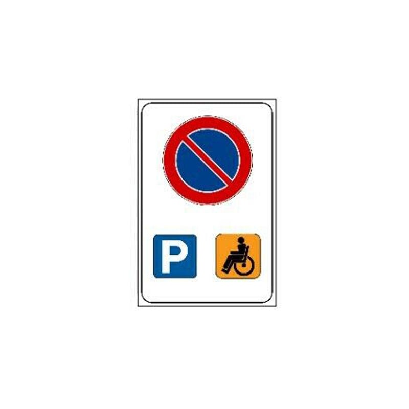 foto del prodotto cartello segnaletico cartelli segnaletici segnale in pvc esterno cm 20x30 10492v divieto sosta 2 28422 