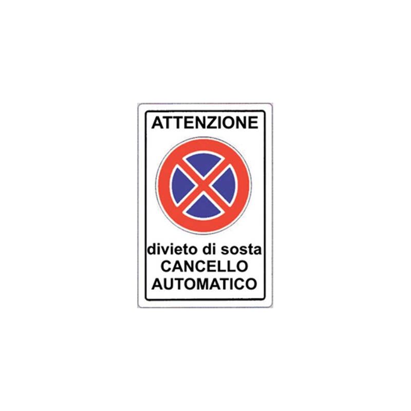 foto del prodotto cartello segnaletico cartelli segnaletici segnale in pvc esterno cm 20x30 22872v attenzione cancello automatico 28426 